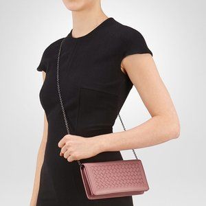 Bottega Veneta Continental Wallet with Chain